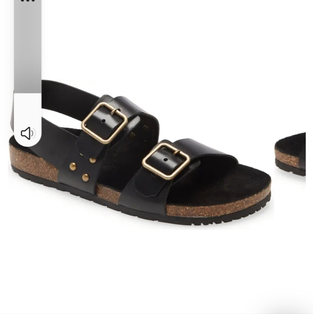 Saint laurent buckle sandals. NEW